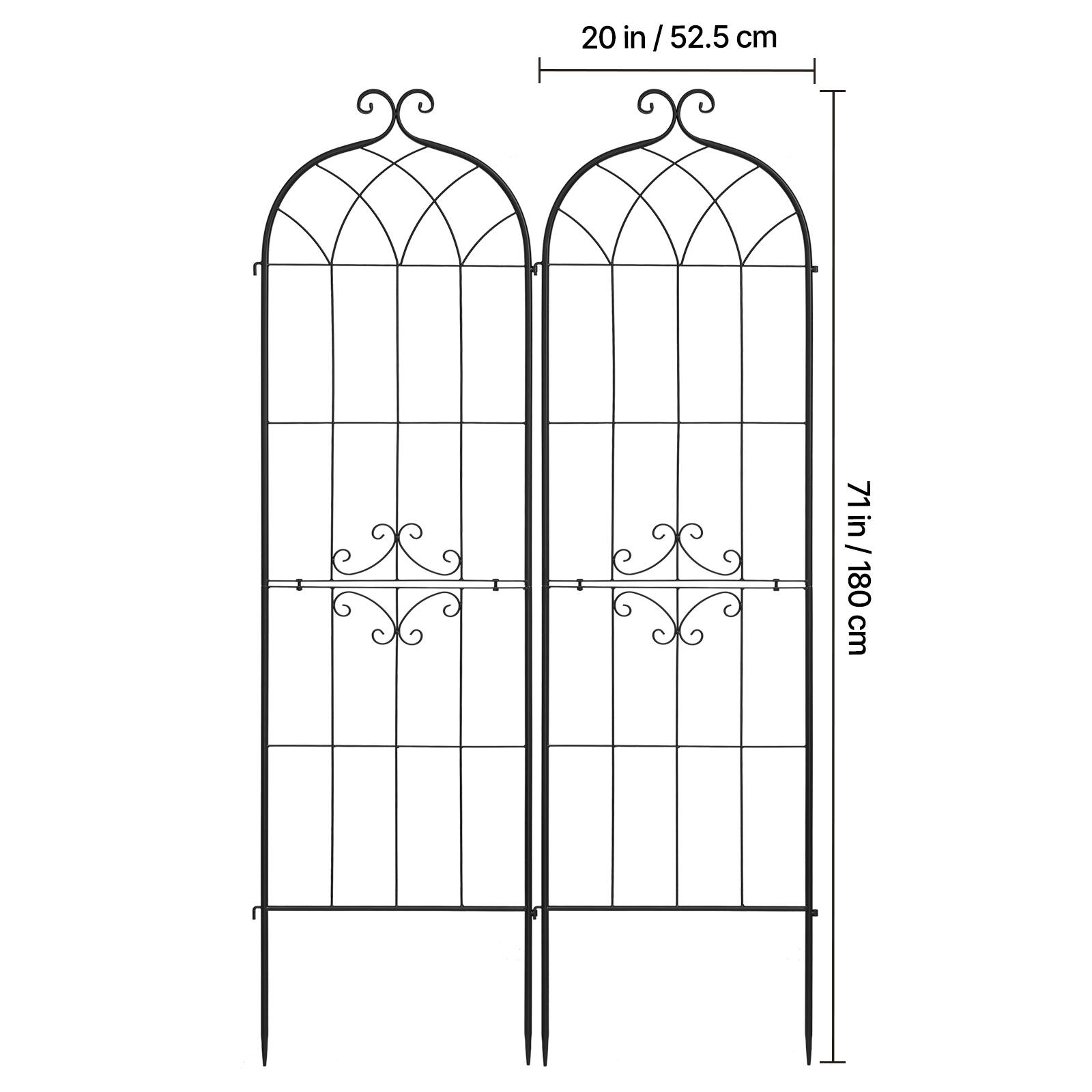 20 in / 52.5 cm  
71 in / 180 cm