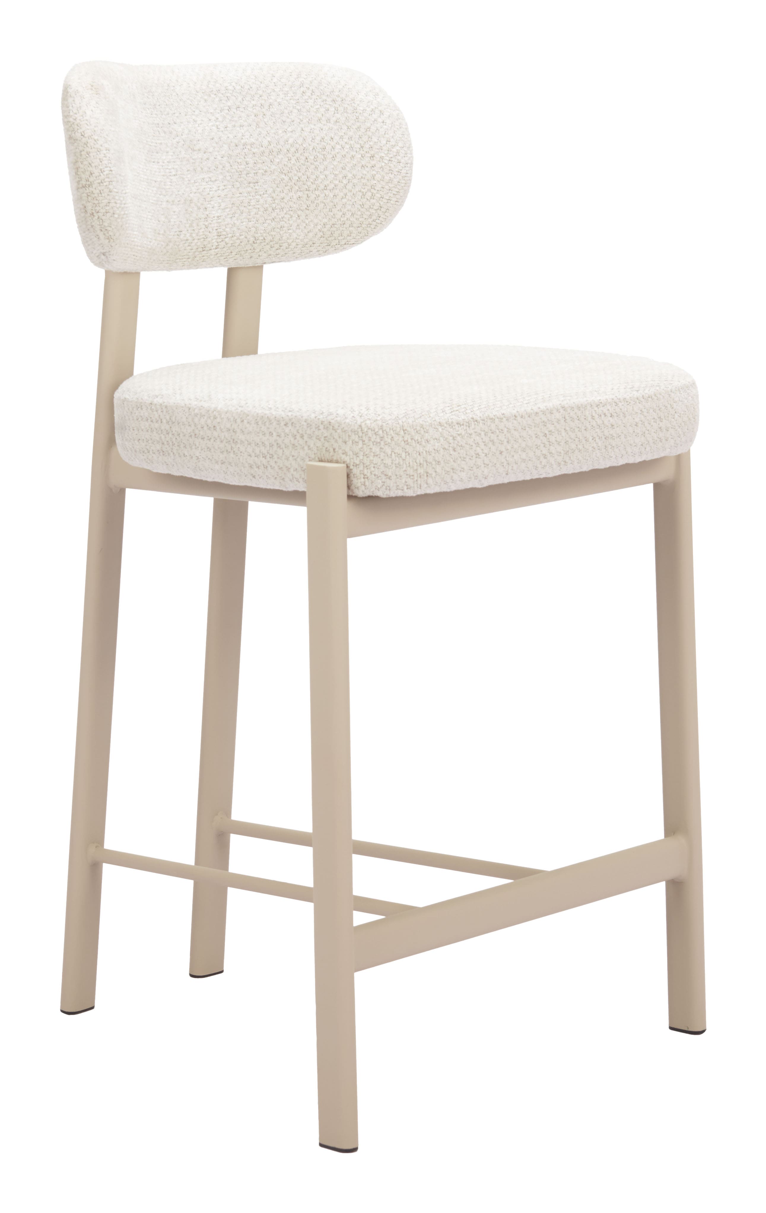 Hivvago - Aurea Counter Stool (Set of 2) - Light Gray