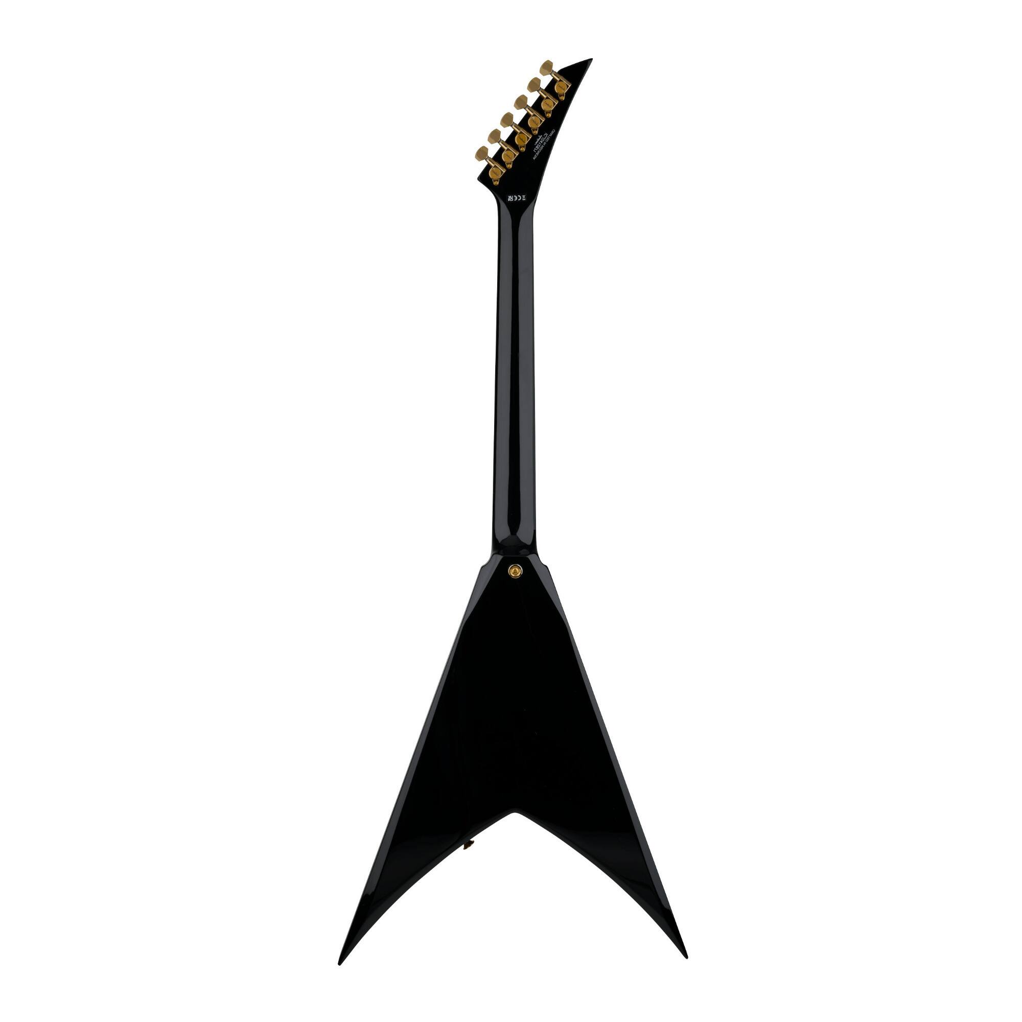 Back. Jackson - Jackson X Series Scott Ian King V KVXT 6 String Gloss Black Electric Guitar.