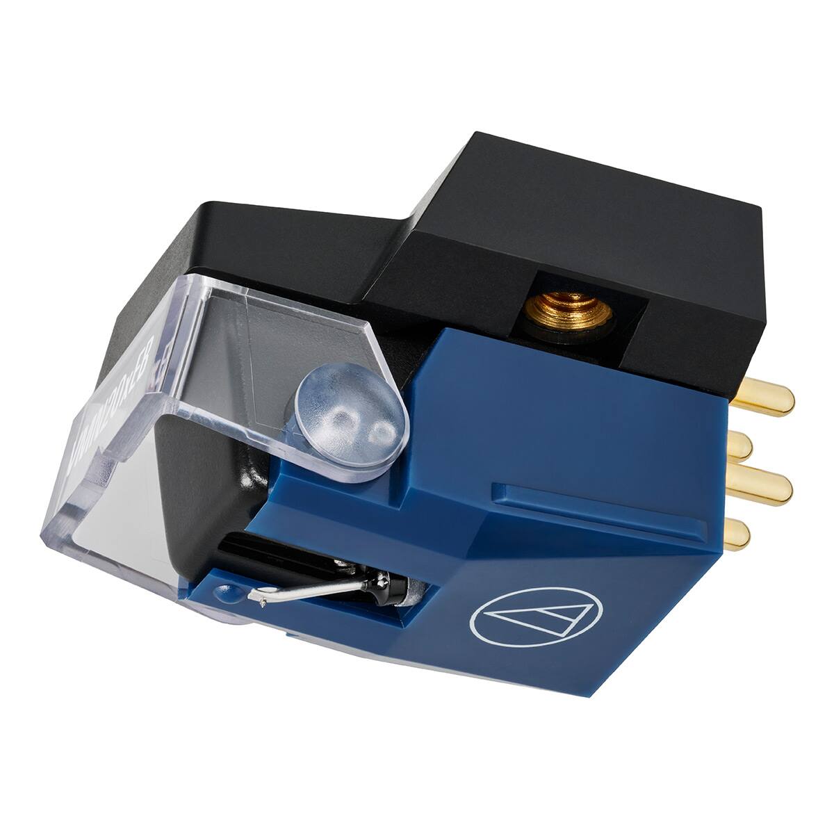 Front. Audio-Technica - Audio-Technica AT-VM520xEB VMx Conical Bonded MM Phono Cartridge - Dark Blue.