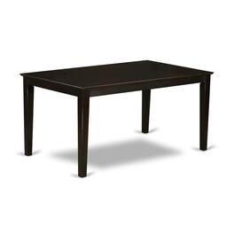 East West Furniture - Capri Rectangular dining table 36"x60" with solid wood top In Finish - Cappuccino