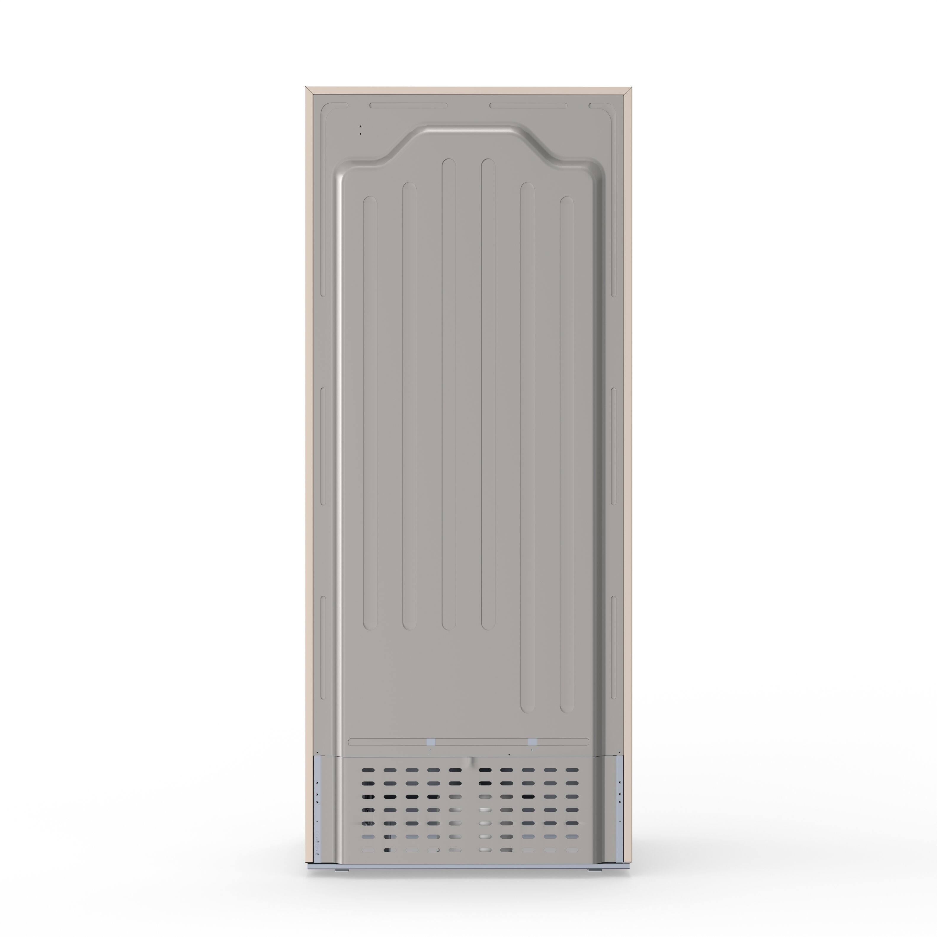 Alt View 10. Conserv - Conserv 30in RETRO Refrigerator 18cf Top Mount FACTORY INSTALLED ICE MAKER 110V Handle - Cream.