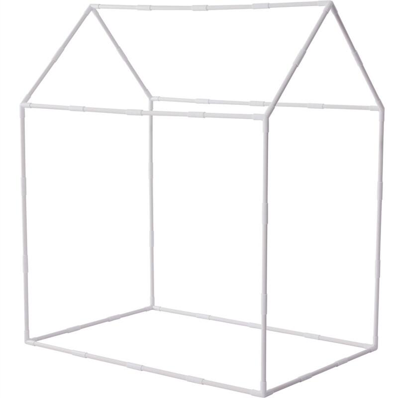 Alt View 4. HTUTWOO - Kids Play Tent for Toddlers 1-5 Years - Indoor Outdoor Playhouse Castle Tent with Mat and Tent Lamp, Tent with Windows - Cream White.