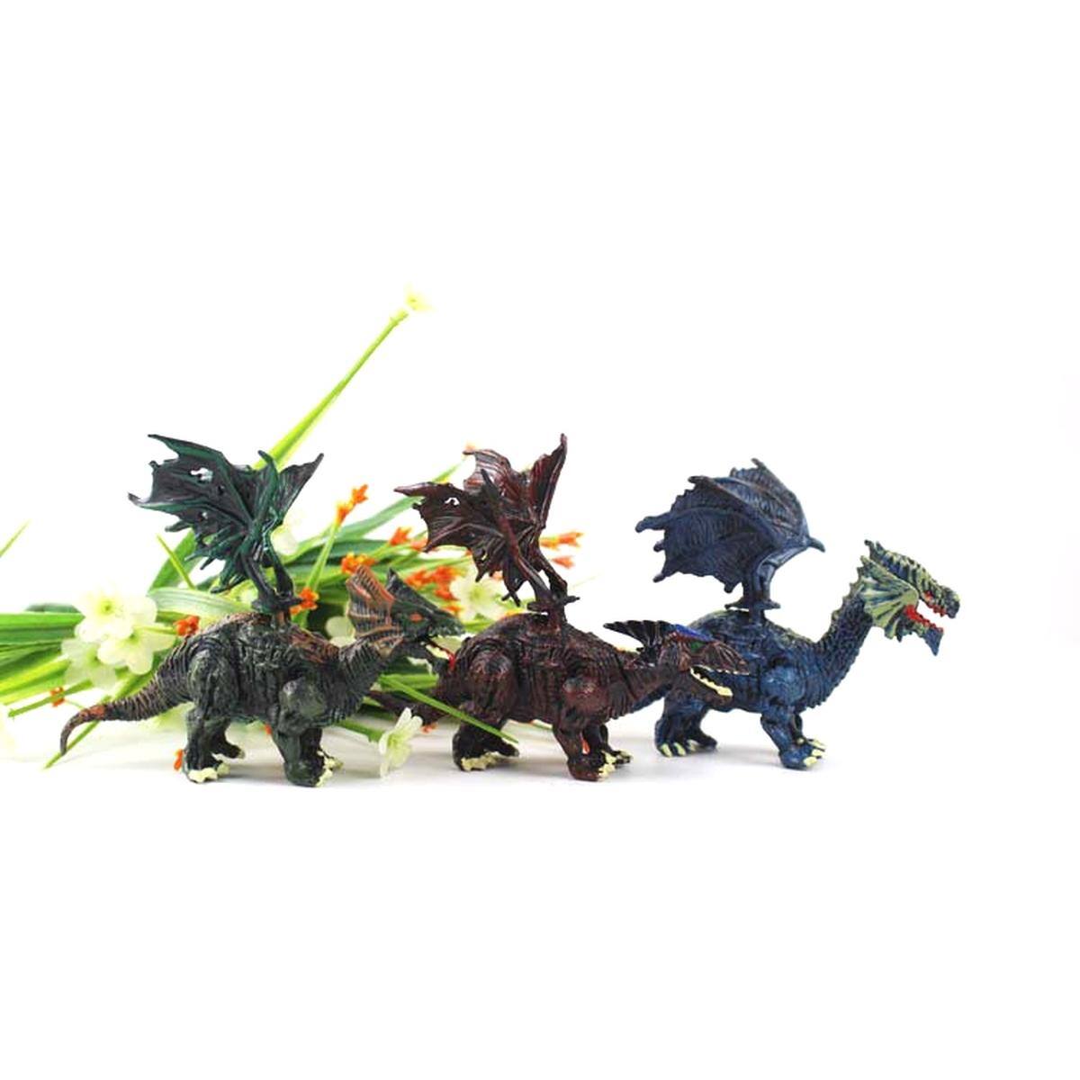 Angle. JuzToys - Dragon Figurine Puzzles In Hatching Jurrasic Eggs (12 Eggs Per Pack) - Multicolored.