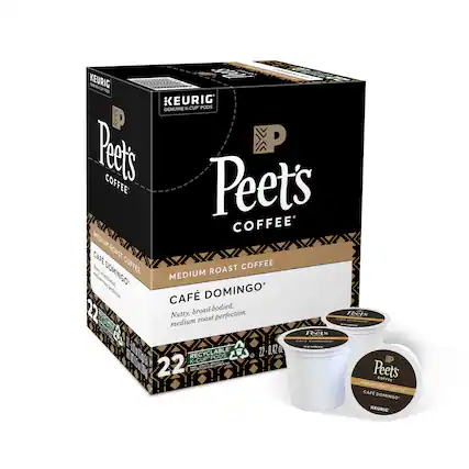 Alt View 11. Peet's Coffee - Peet's Coffee Cafe Domingo, Keurig Single Serve K-Cup Pods, Medium Roast Coffee, 22 Count.