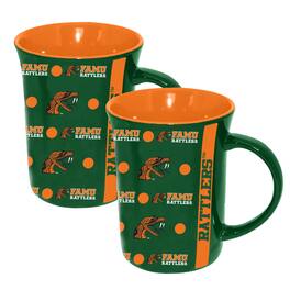The Memory Company - Florida A&M Rattlers 2-Pack 15oz. Line Up Ceramic Mugs - Multicolor