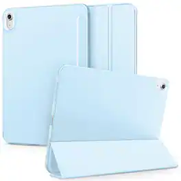 DTTO - Case for iPad (A16) 11th Gen11- Inch 2025, for iPad 10th Gen 2022 ,Matte Frosted Shockproof Back ,Auto Sleep/Wake - ice blue