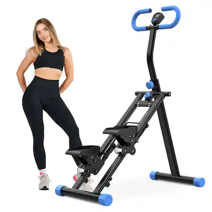 Front. Anysun - Upgrade Vertical Climber - Full-Body Stair Stepper, Stable Frame & Adjustable Handlebar for Home Fitness - Blue.