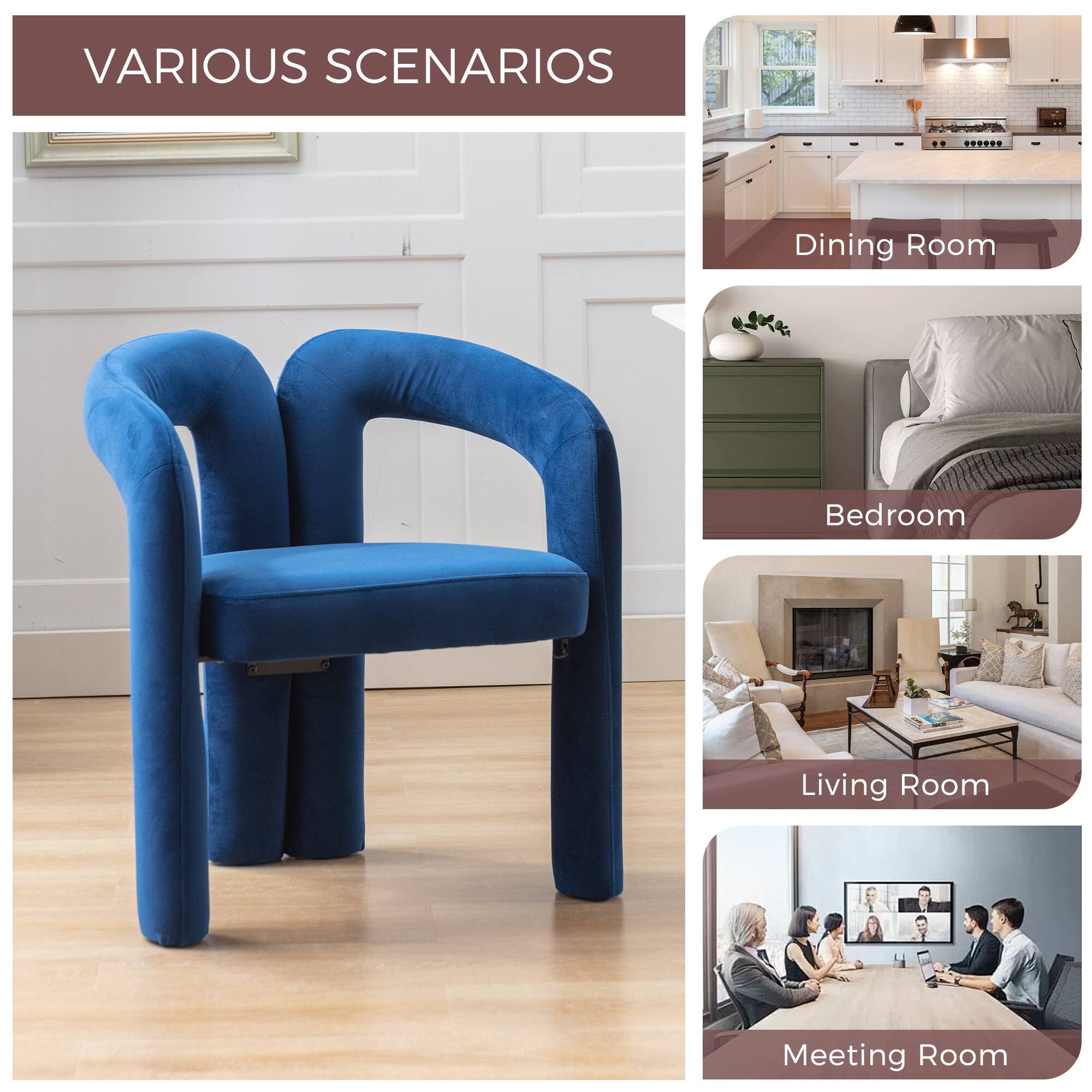 VARIOUS SCENARIOS

Dining Room

Bedroom

Living Room

Meeting Room