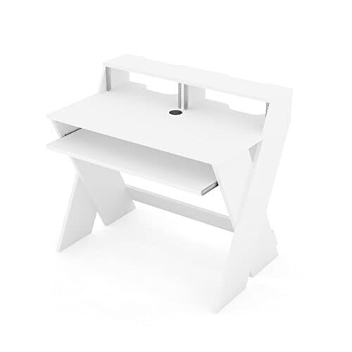 Alt View 9. Glorious - Glorious Sound Desk Compact Professional Studio Workstation with Pull-out Keyboard Compartment (White) - "NA".