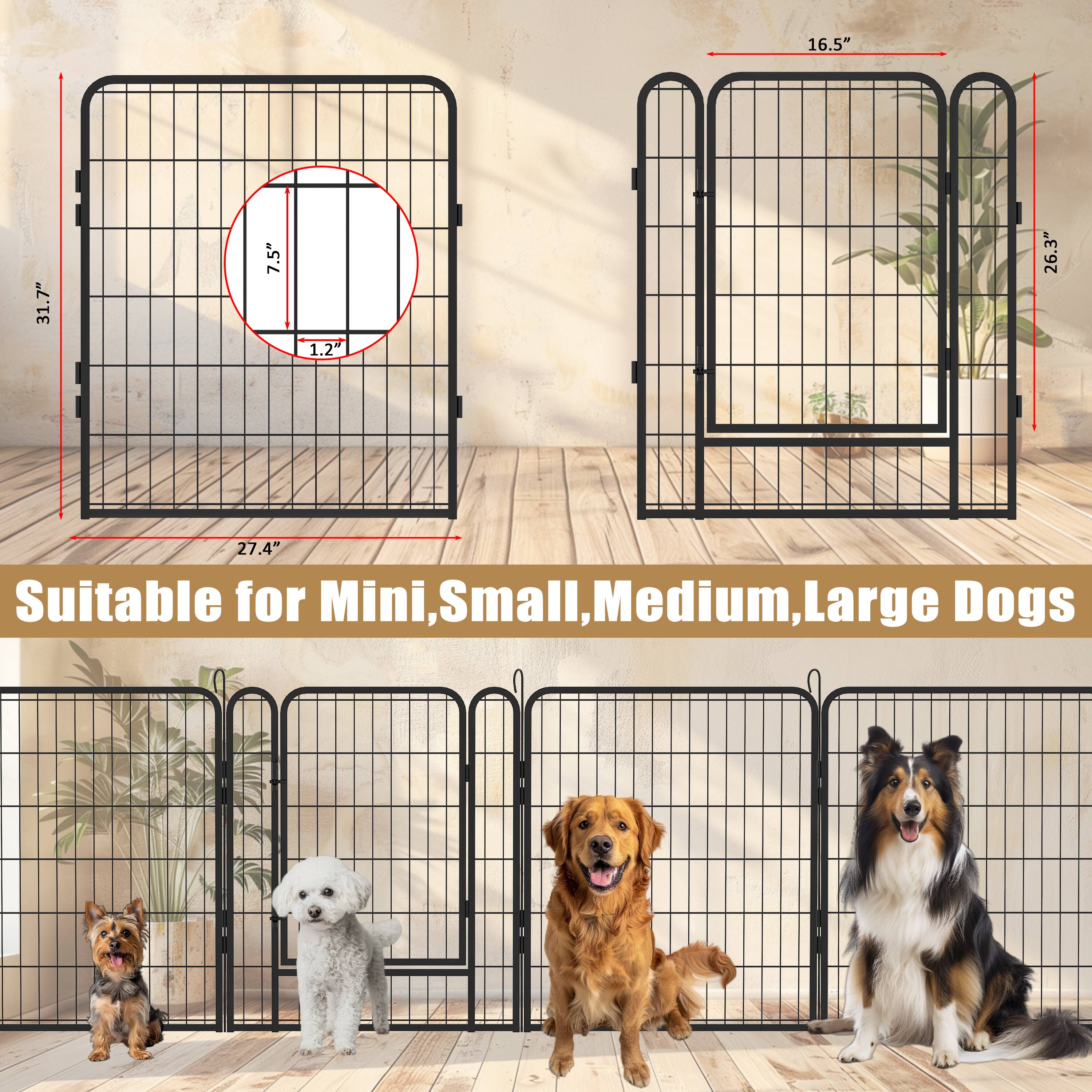 16.5"  
31.7"  
7.5"  
1.2"  
26.3"  
27.4"  

Suitable for Mini, Small, Medium, Large Dogs