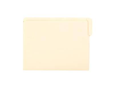 Front. Smead - Smead Shelf-Master End Tab File Folder, Straight Cut, Letter Size, Manila, 100/Box (24134) - Manila.