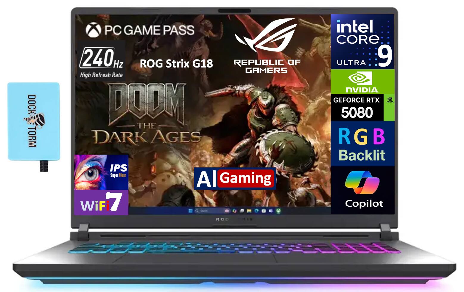 ASUS ROG Strix G18 Laptop 18 WQXGA (Intel Ultra 9 275HX, 64GB DDR5