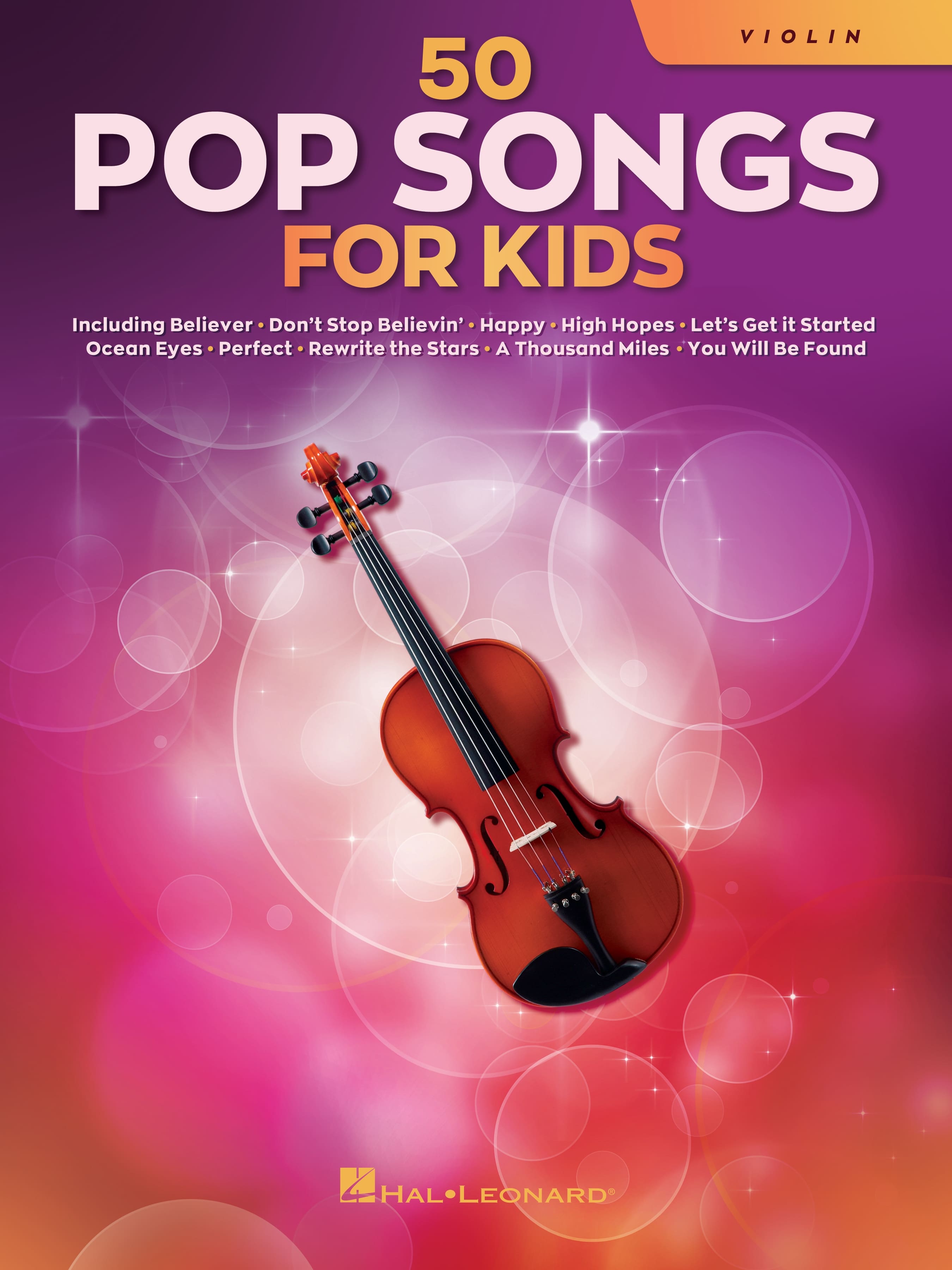 Hal Leonard - 50 Pop Songs for Kids – Various Artists Violin Sheet Music Book for Beginners & Kids (Easy Songbook Collection) price history on PriceWatchPro
