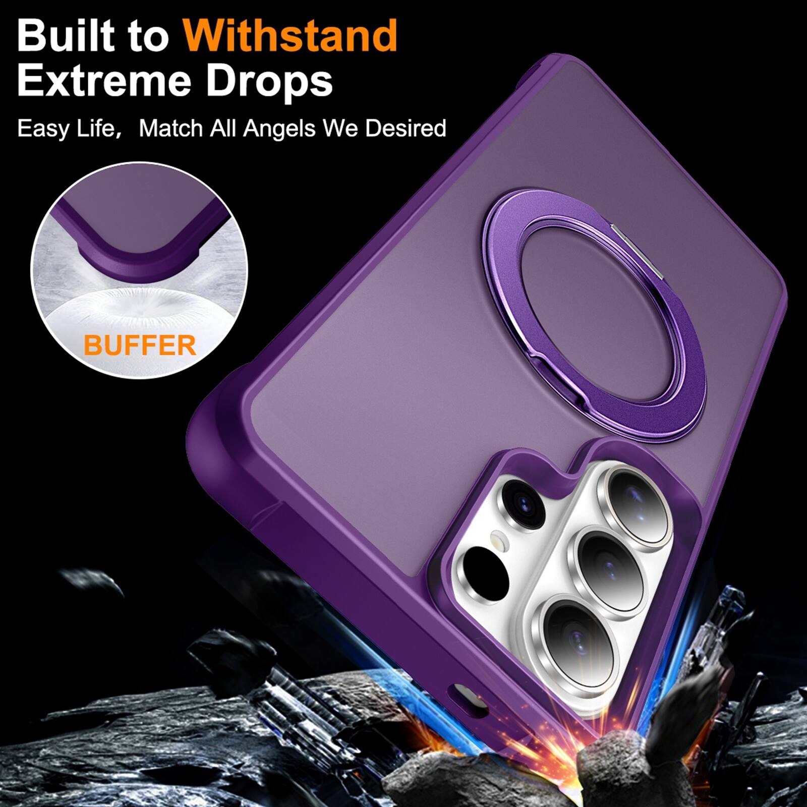 Built to Withstand Extreme Drops  
Easy Life, Match All Angels We Desired  
BUFFER