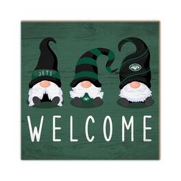 Fan Creations - 10'' x 10'' Welcome Gnomes Sign - Multicolor