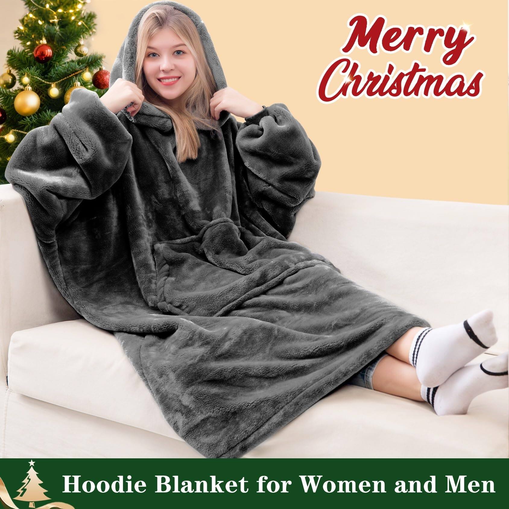 Merry Christmas

Hoodie Blanket for Women and Men