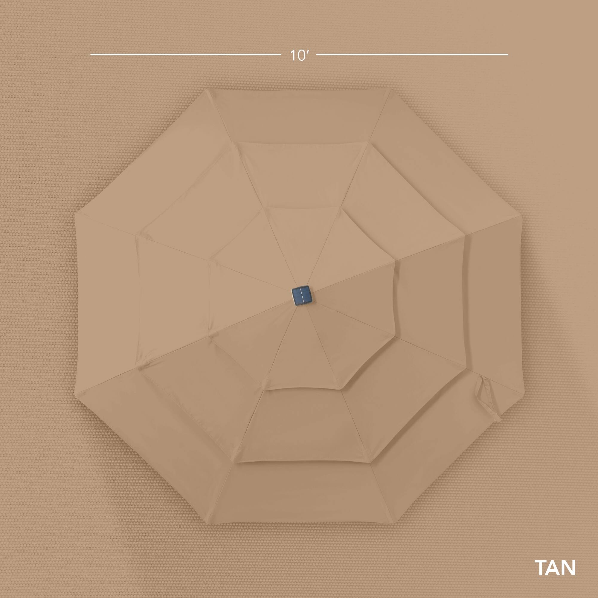 The text on the image is "10' TAN".