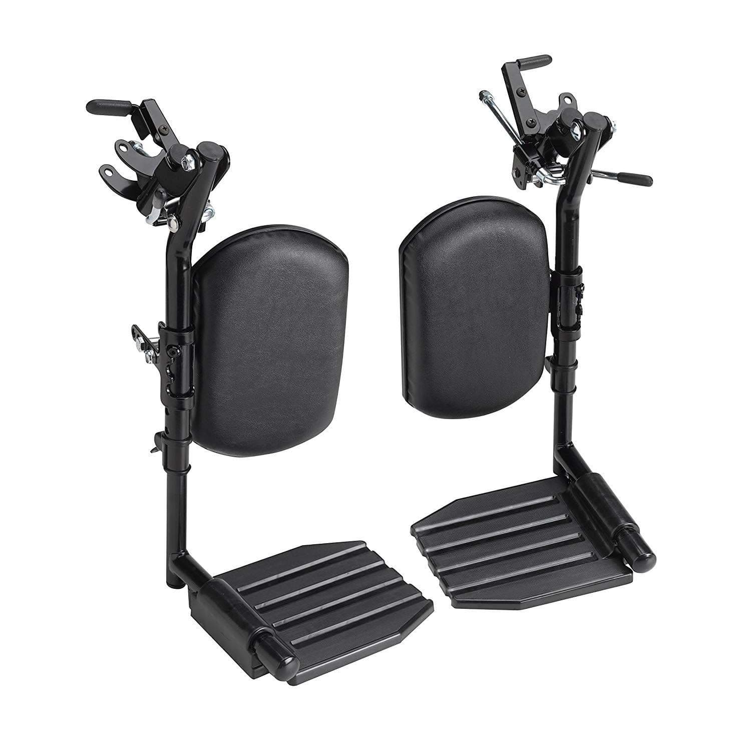 Invacare - Wheelchair Elevating Legrests - Padded Calf Support, Aluminum Footplates, Adjustable Length - Black