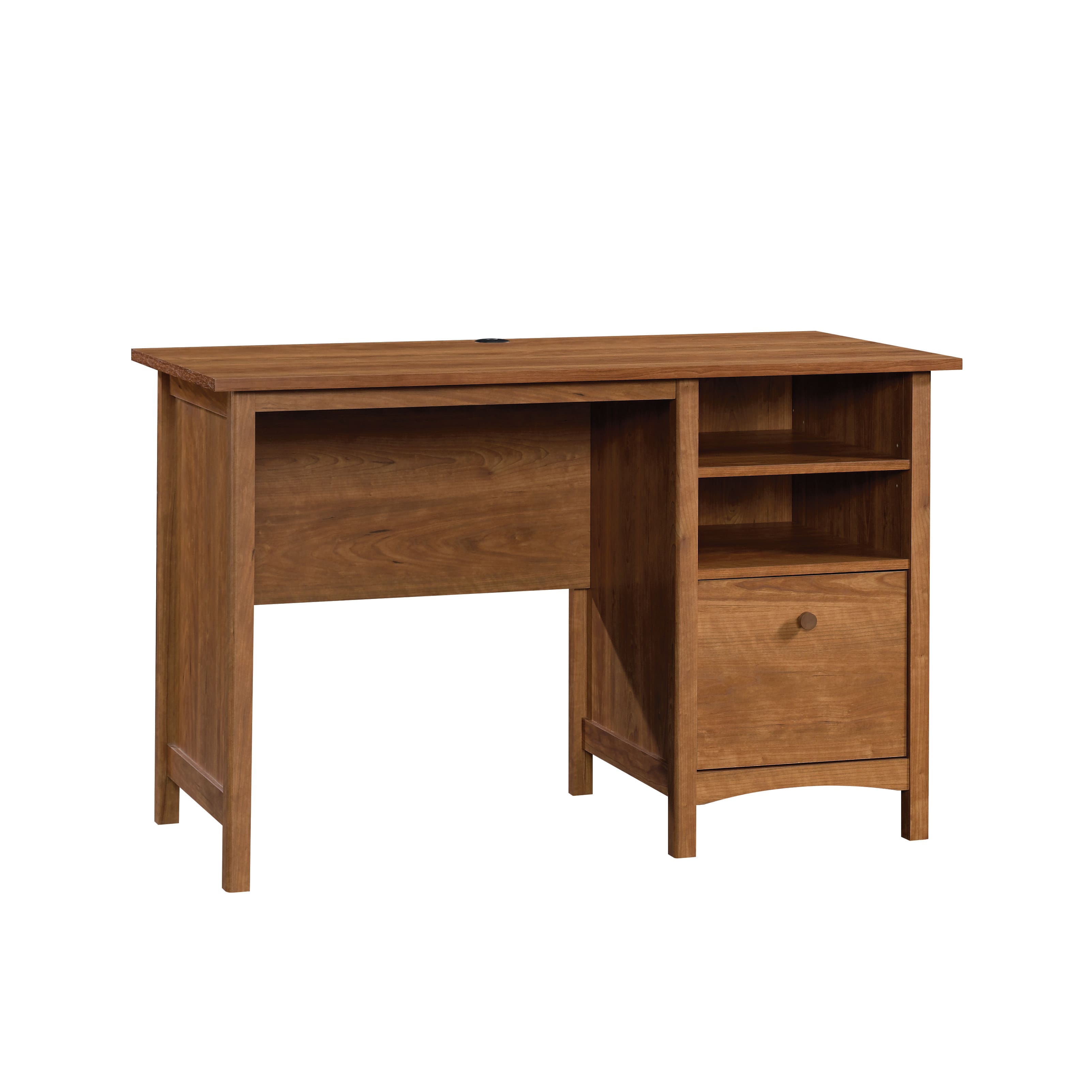 Front. Sauder - Union Plain Desk - Prairie Cherry - Prairie Cherry.