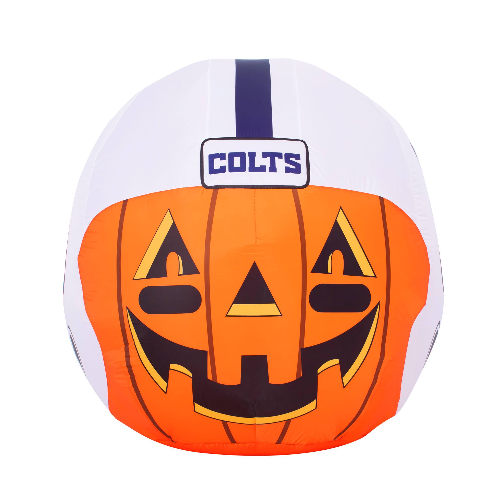 Alt View 1. Sporticulture - Indianapolis Colts 4' Inflatable Jack-O'-Helmet - Multicolor.