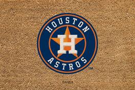 Evergreen Enterprises - Houston Astros 24" x 36" Outdoor Team Logo Coir Mat - Brown