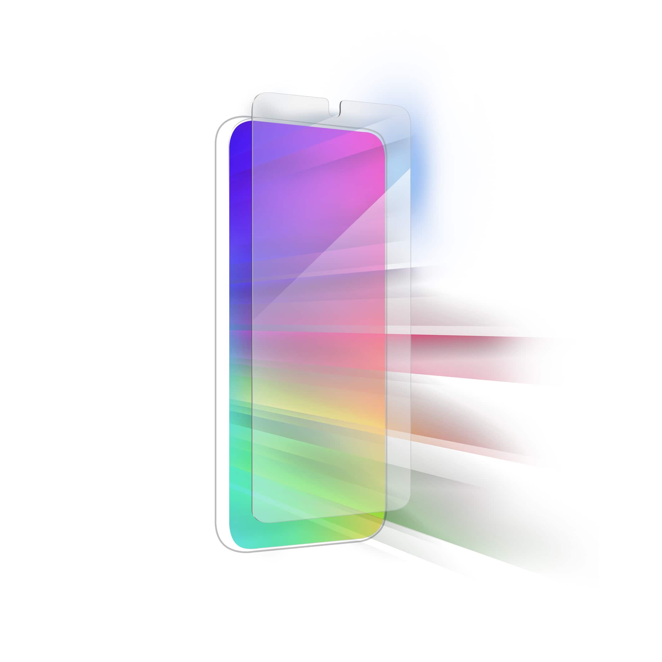 Angle. ZAGG - InvisibleShield Fusion VisionGuard Defense Flexible Blue Light Filtering Screen Protector for Samsung Galaxy S23 - Clear.
