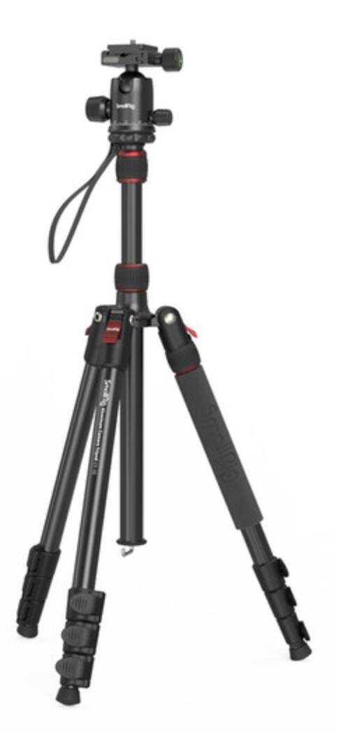 Left. Smallrig - SmallRig CT-10 Aluminum Travel Tripod with Ball Head for DSLR, Mirrorless Cameras and Smartphones-3935.