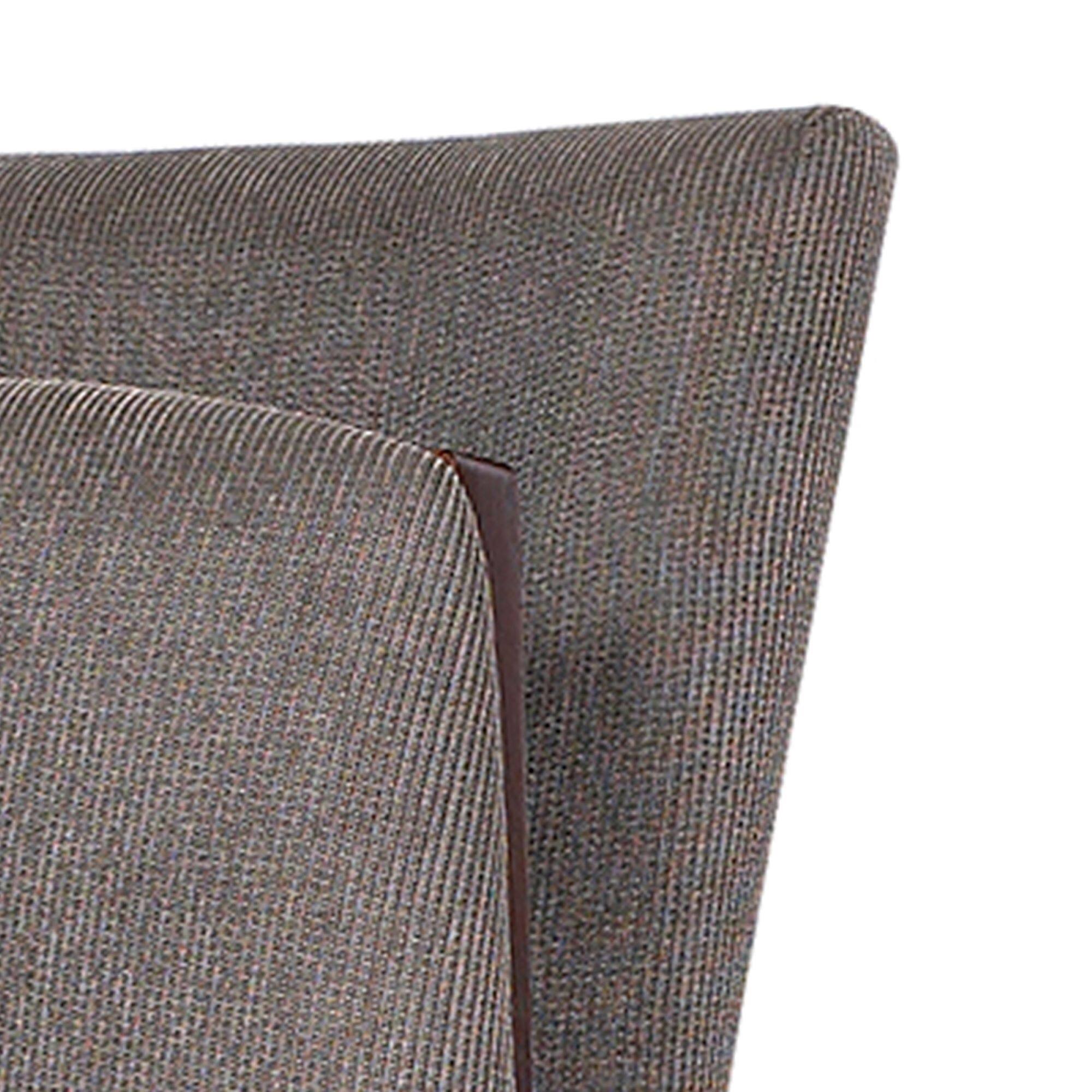 Back. Stakmore - Stakmore Parson's Upholstered Folding Chair, Espresso Frame with Jax Fabric (Set of 2) - Brown.