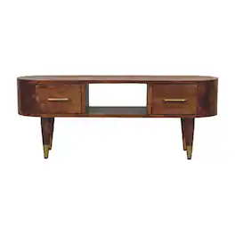 Artisan Furniture - Solid Wood Valenza Media Unit - Brown