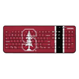 Keyscaper - Stanford Cardinal Stripe Design Wireless Keyboard - Multicolor