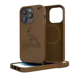 Keyscaper - MLB - St. Louis Cardinals - iPhone Magnetic Bump Case - 14 - Brown