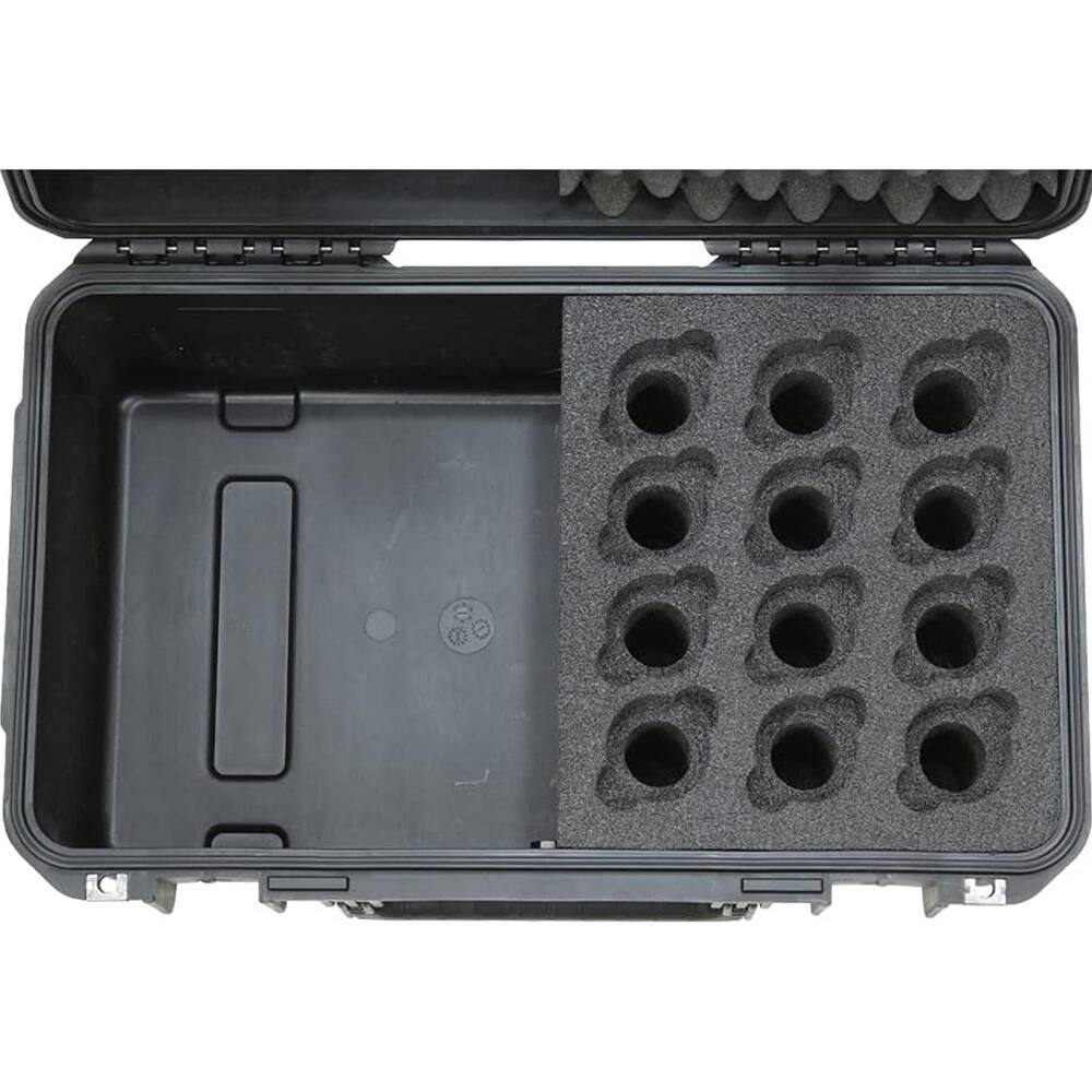 Alt View 6. SKB - iSeries Waterproof Hardshell Microphone Case for 12 Mics 3i-2011-MC12.