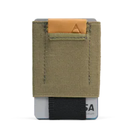 Nomatic - Wallet for Men and Women: Slim Durable Minimalistic Wallet, Easy Access Pull Tab, Cash Pocket, and Holds 4-14 Cards - Olive