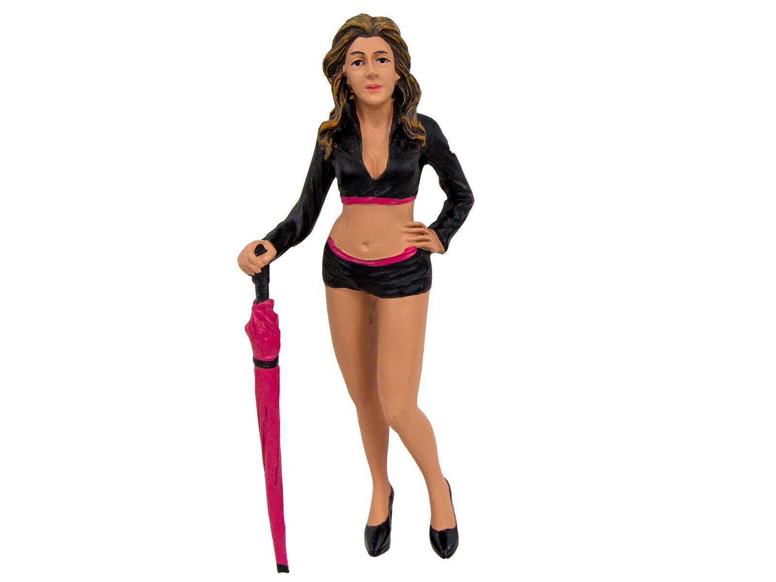 Alt View 1. American Diorama - Umbrella Girl II Figure For 1:24 Scale Models by American Diorama.