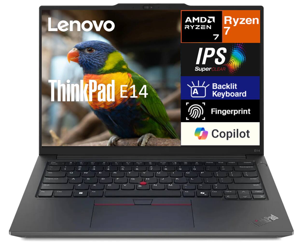 Lenovo ThinkPad E14 Laptop 14.0 WUXGA (AMD Ryzen 7 7735U, 64GB