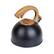 Alt View 3. Elle Decor - 3Quart Black Whistling Tea Kettle with Heat Resistant Handle, Tapered Marble Finish Stovetop & Gas Tea Kettle - Black.