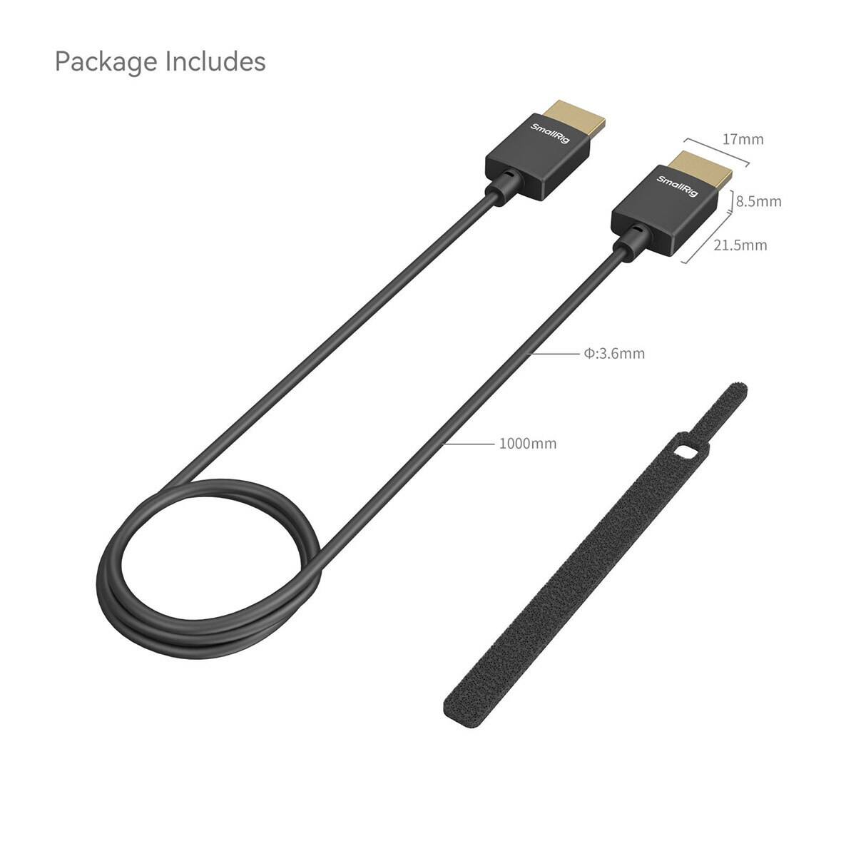 Package Includes
- SmallRig
- 17mm SmallRig
- 8.5mm
- 21.5mm
- Ø:3.6mm
- 1000mm