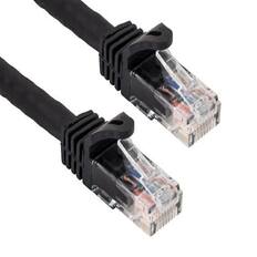Front. Sanoxy - SANOXY Cables and Adapters; 3ft Cat6a 600 MHz UTP Snagless Ethernet Network Patch Cable, Black - Black.