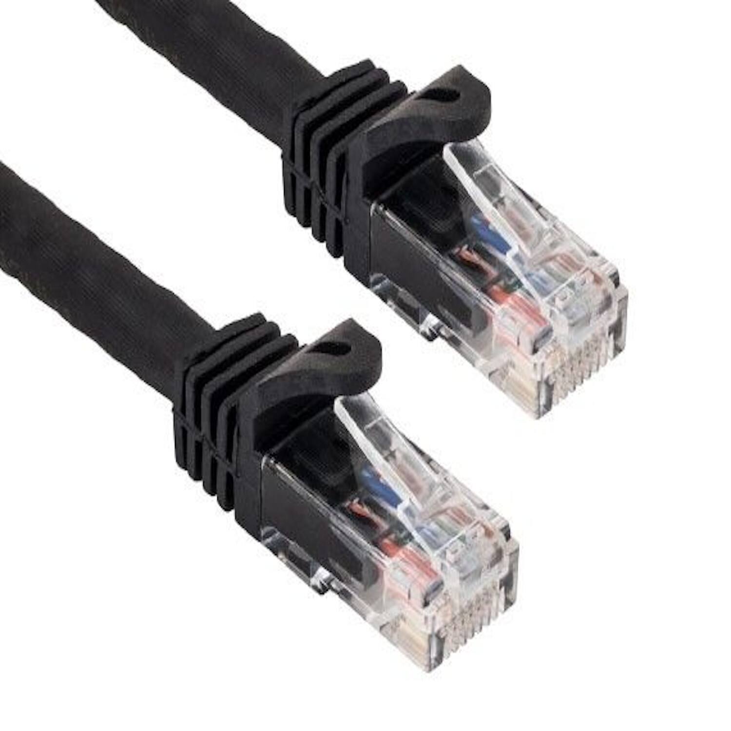Sanoxy - Cables and Adapters; 50ft Cat6a 600 MHz UTP Snagless Ethernet Network Patch Cable - Black
