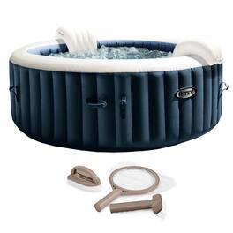 Intex - 28429EP PureSpa Plus 77 x 28 Inch Hot Tub with Maintenance Accessory Kit - Blue