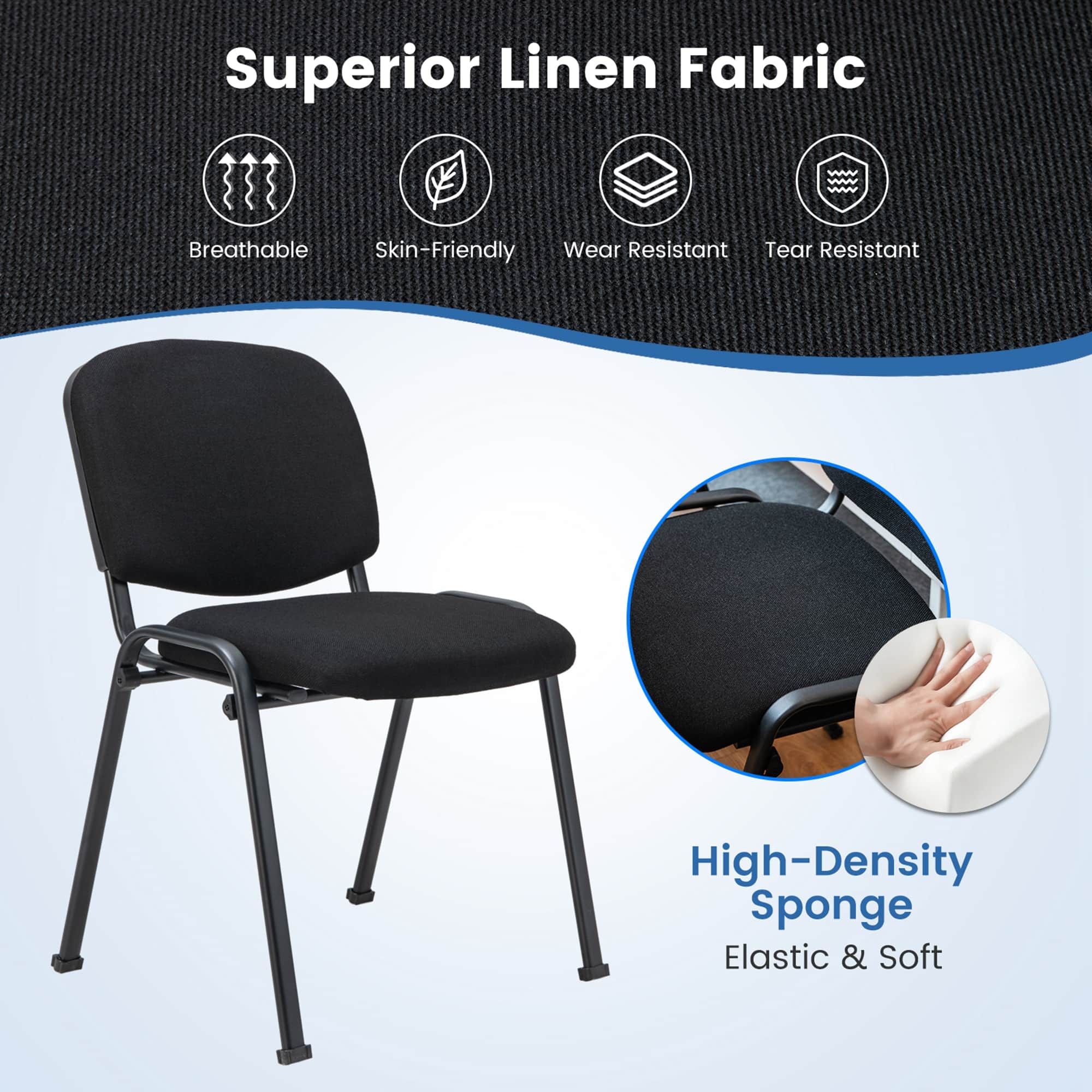 Superior Linen Fabric: High-Density Sponge, Breathable, Skin-Friendly, Wear Resistant, Tear Resistant, Elastic & Soft.