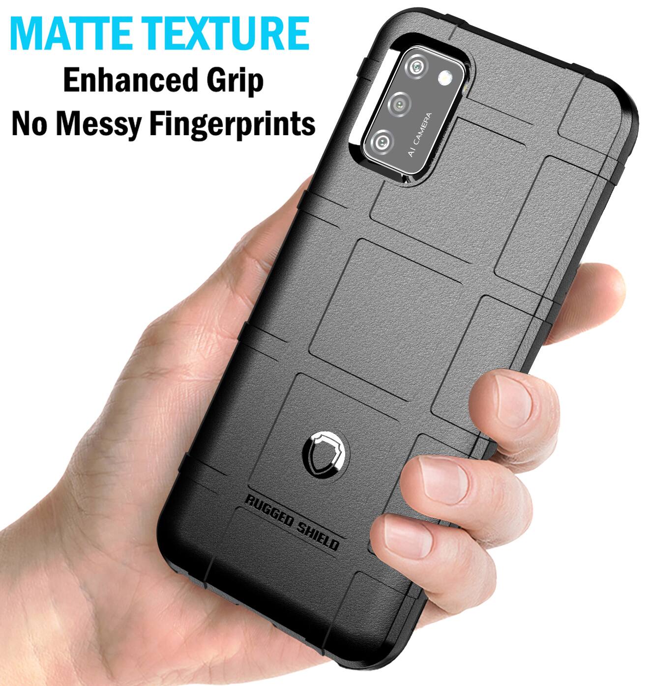 MATTE TEXTURE  
Enhanced Grip  
No Messy Fingerprints  

CAMERA AI  

RUGGED SHIELD