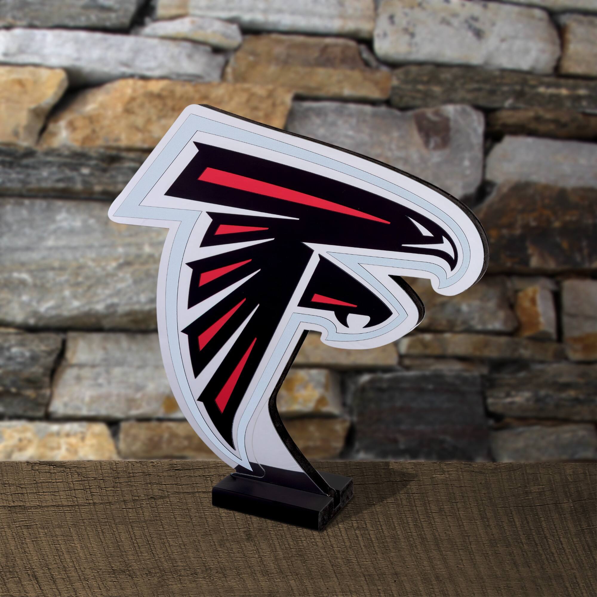 Alt View 3. Sporticulture - Atlanta Falcons LED Infinity Logo Light - Red.