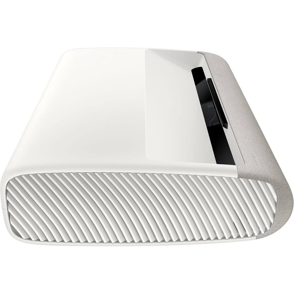 Alt View 3. Samsung - 130 Premiere Ultra Short Throw 4K Projector +26 Month Protection Bundle.