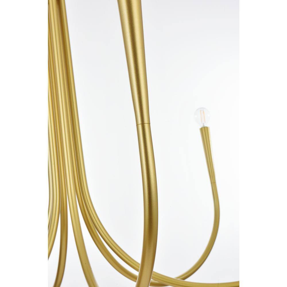 Back. Living District - Layne 42 inch chandelier in Brass - Brass.