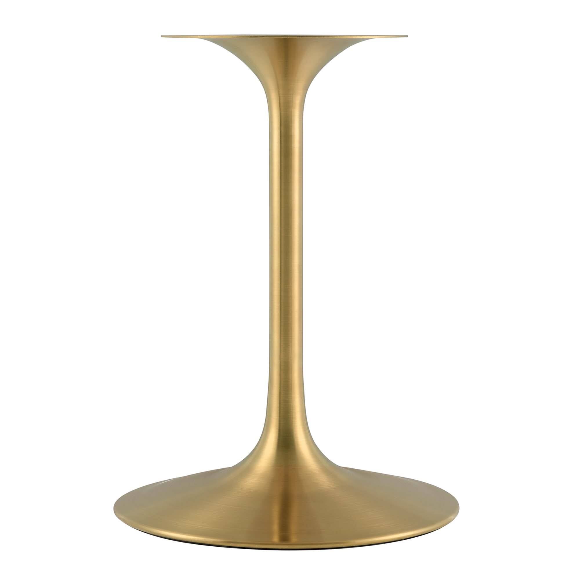 Alt View 2. Modway - Lippa Round 36" Dining Table - Gold White.