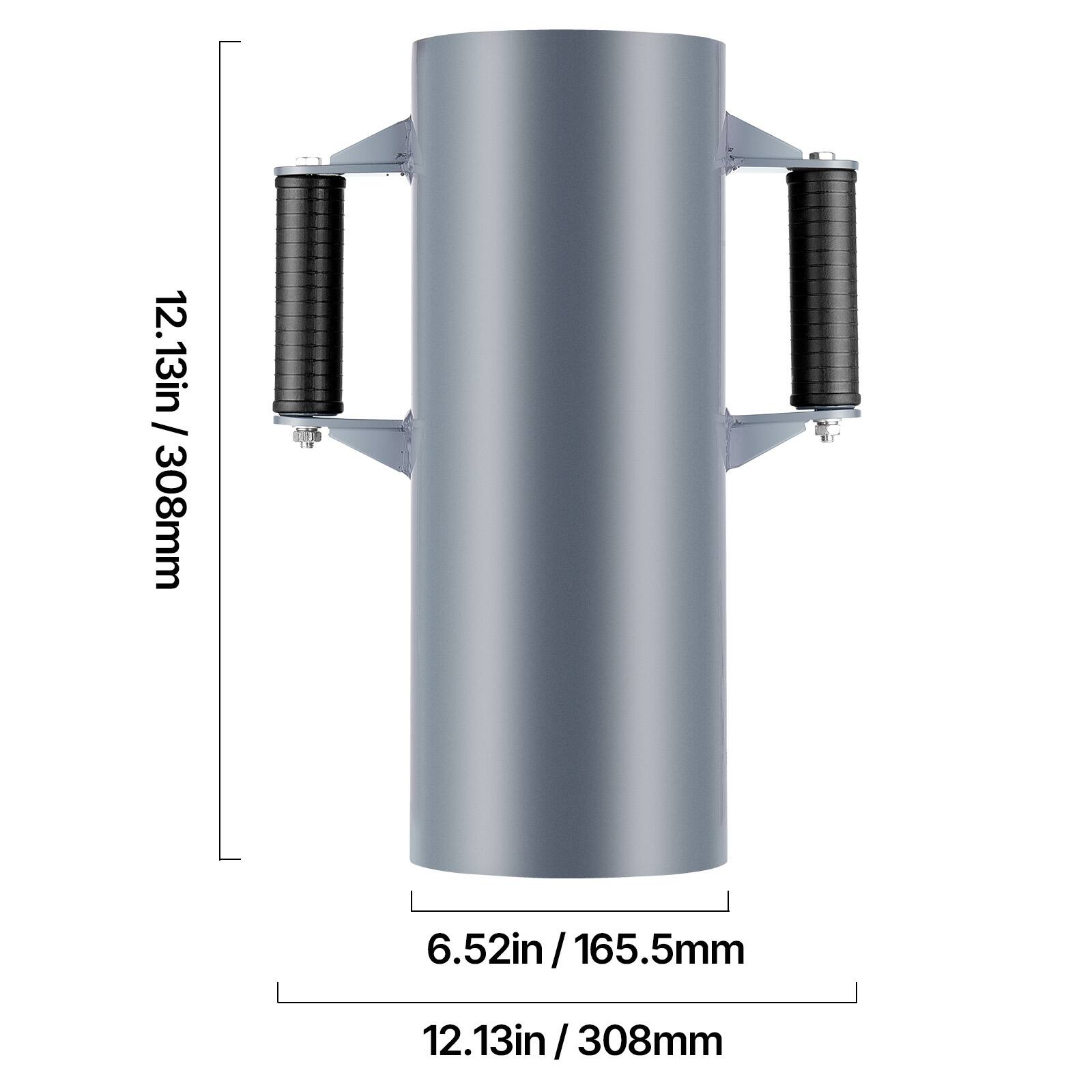12.13in / 308mm  
6.52in / 165.5mm  
12.13in / 308mm