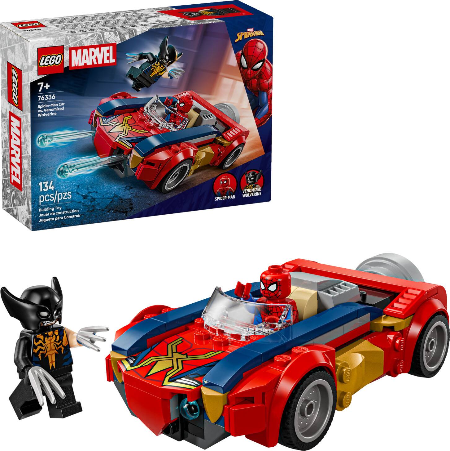 Marvel Spider-Man Car vs. Venomized Wolverine 76336