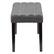 Left. CorLiving - California Fabric Tufted Bench - Dark Grey.